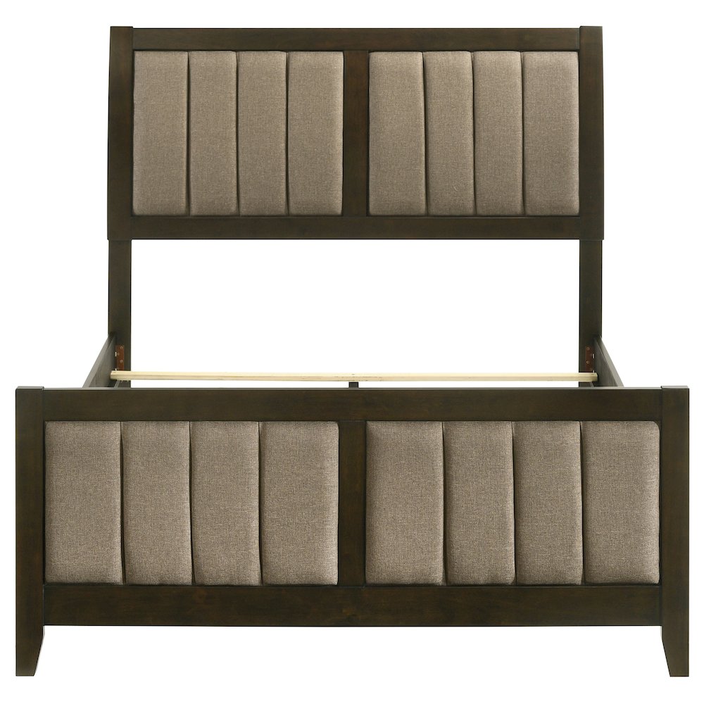 Wilkes 51-inch Upholstered Full Bed Dark Cocoa. Picture 4