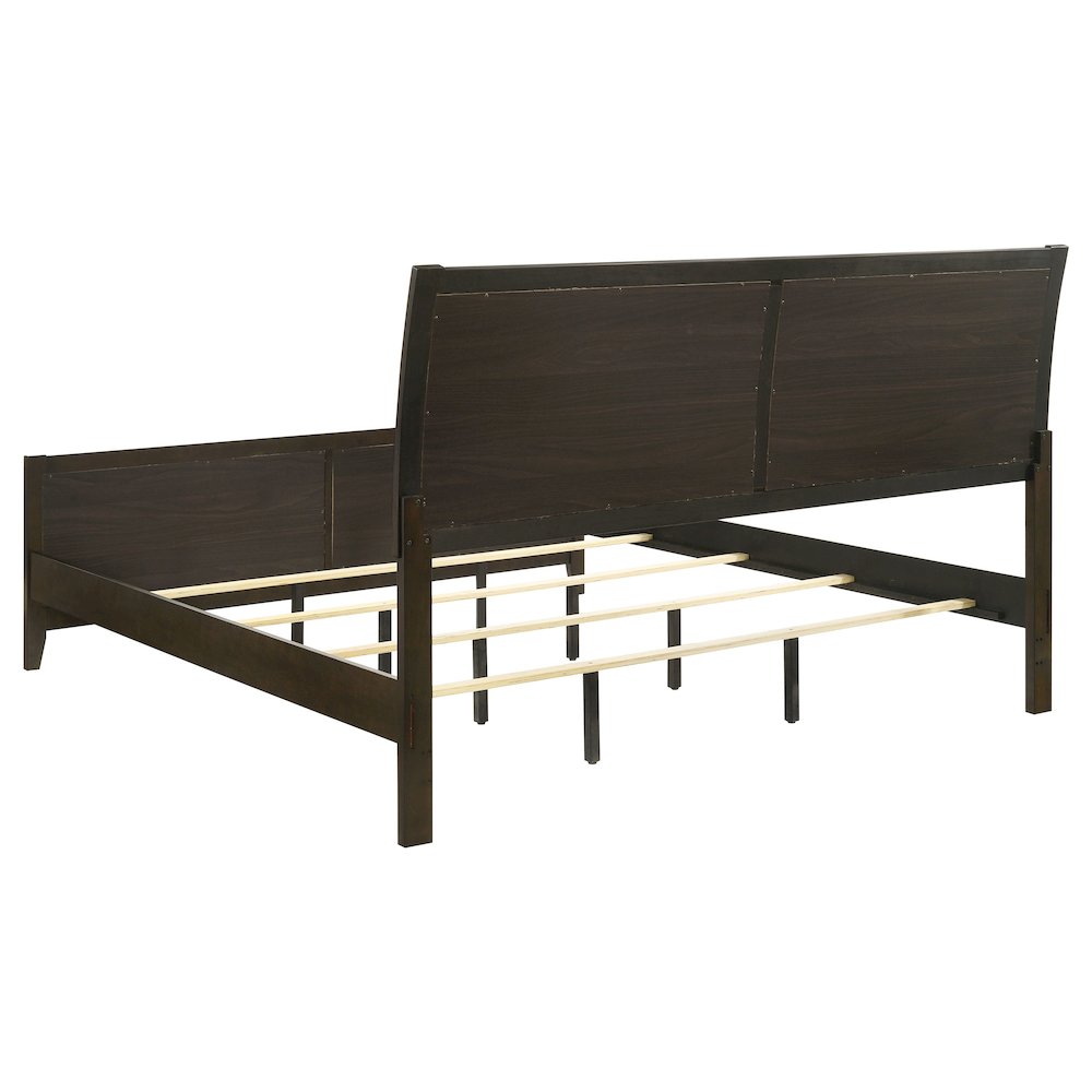 Wilkes 51-inch Upholstered Eastern King Bed Dark Cocoa. Picture 5