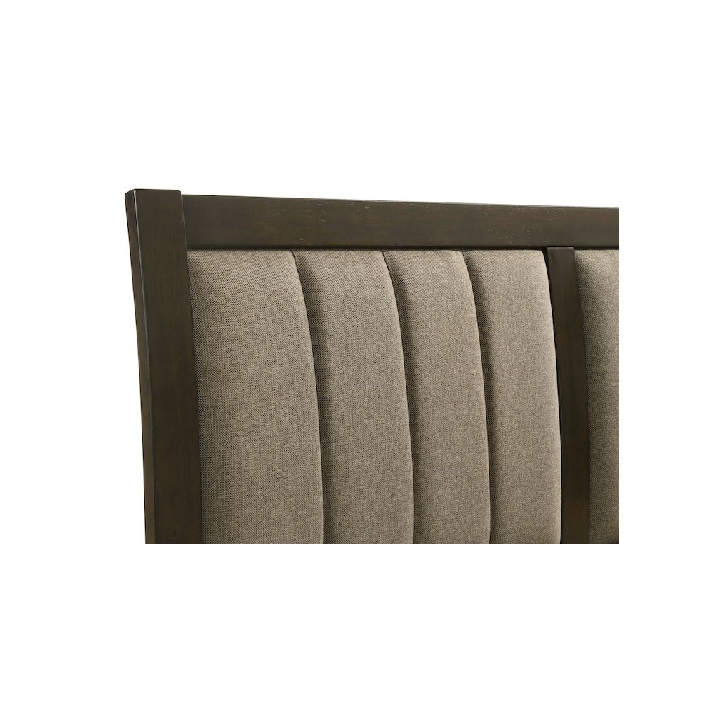 Wilkes 51-inch Upholstered Queen Bed Dark Cocoa. Picture 8