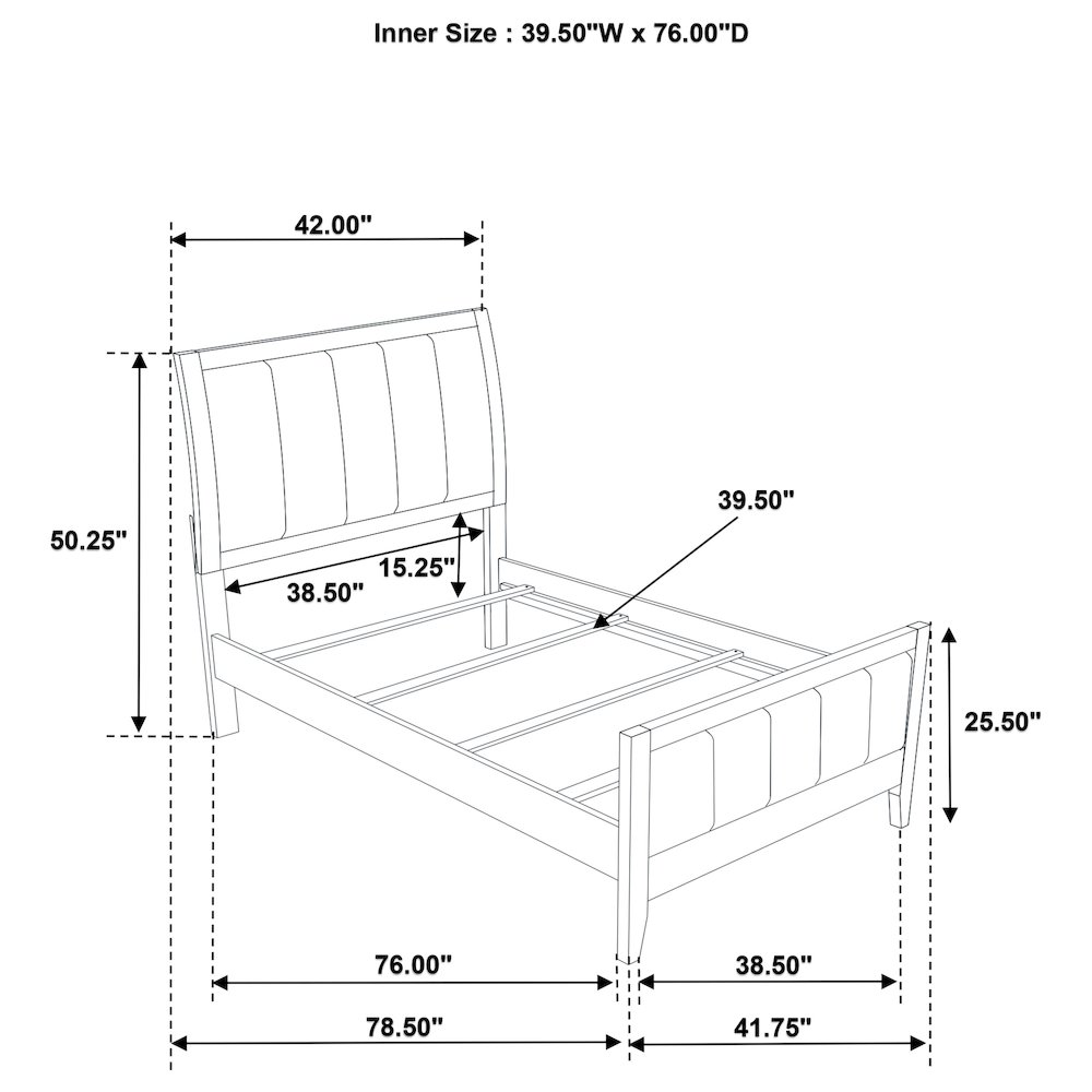 Wilkes 5-piece Twin Bedroom Set Dark Cocoa. Picture 16