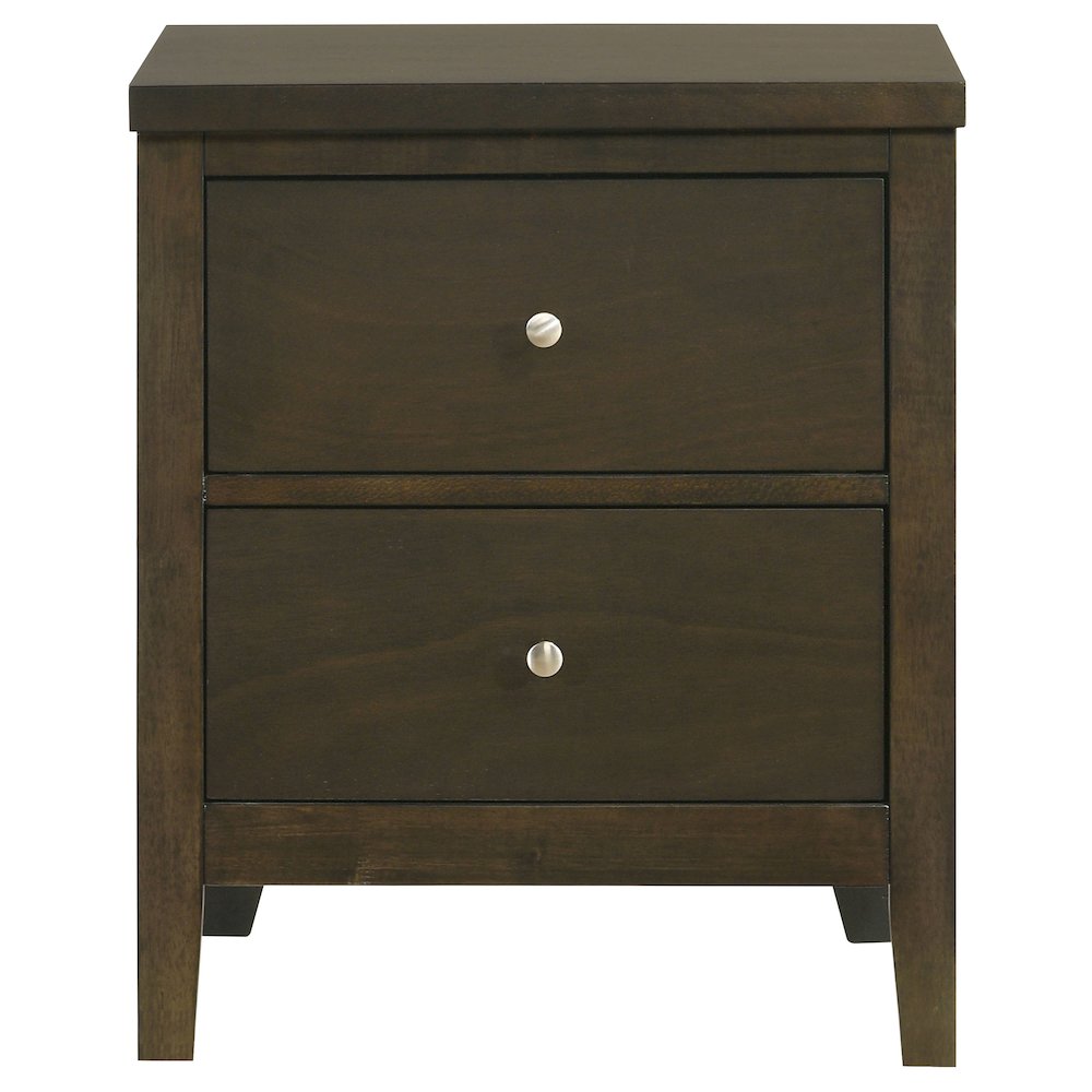 Wilkes 2-drawer Nightstand Bedside Table Dark Cocoa. Picture 3