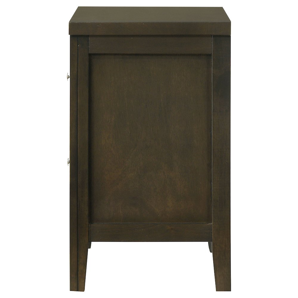 Wilkes 2-drawer Nightstand Bedside Table Dark Cocoa. Picture 5