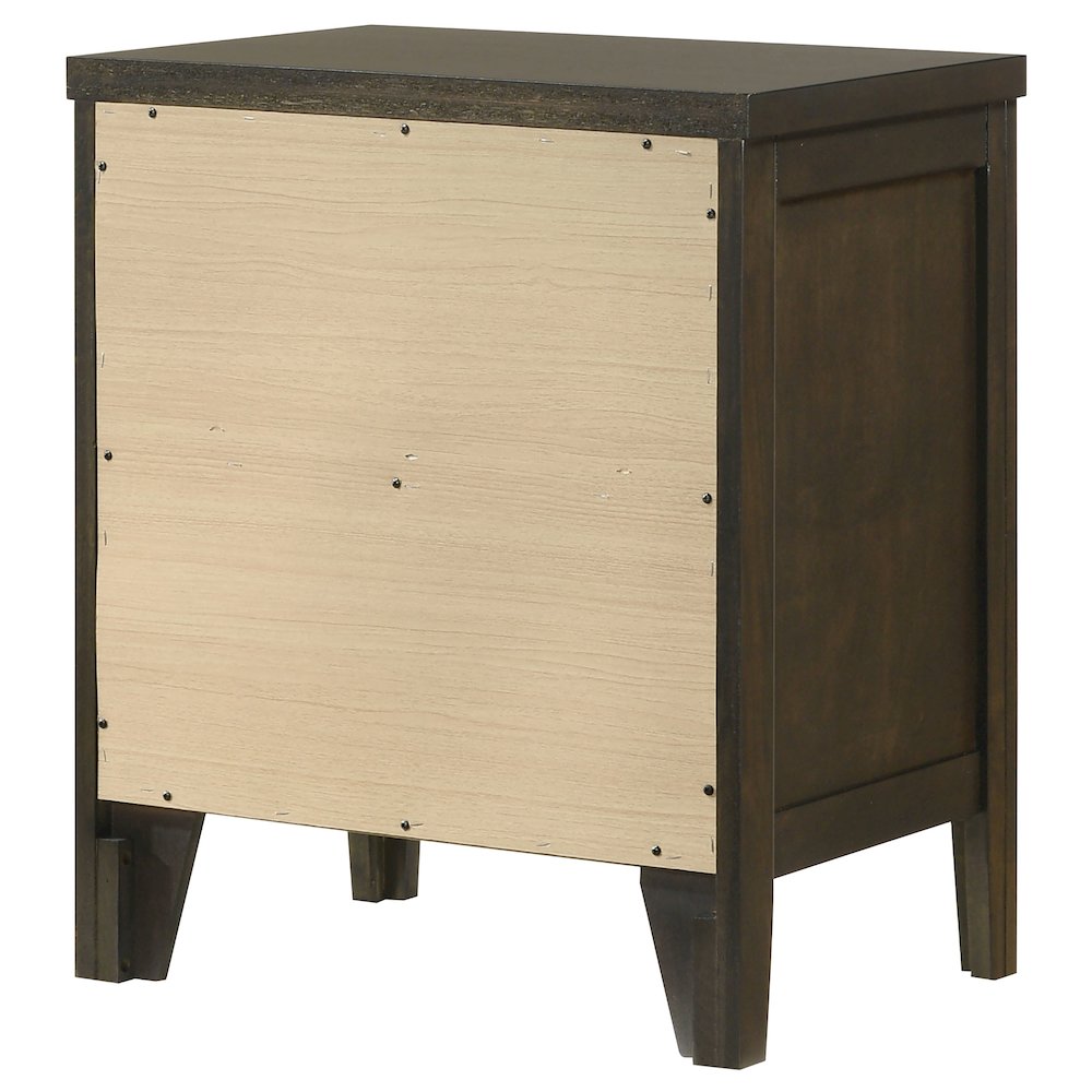 Wilkes 2-drawer Nightstand Bedside Table Dark Cocoa. Picture 8