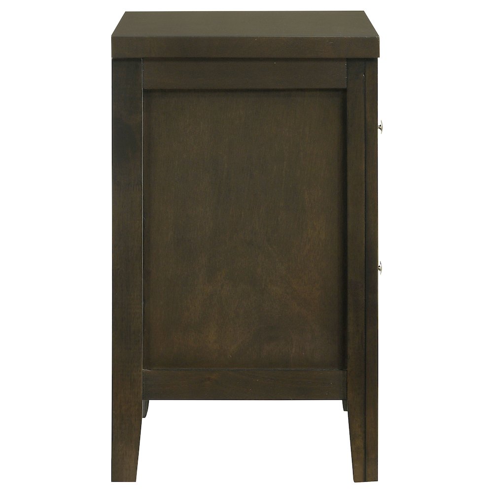 Wilkes 2-drawer Nightstand Bedside Table Dark Cocoa. Picture 9