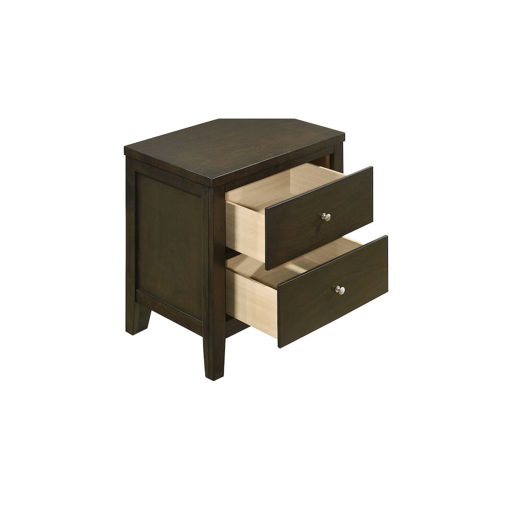 Wilkes 2-drawer Nightstand Bedside Table Dark Cocoa. Picture 13
