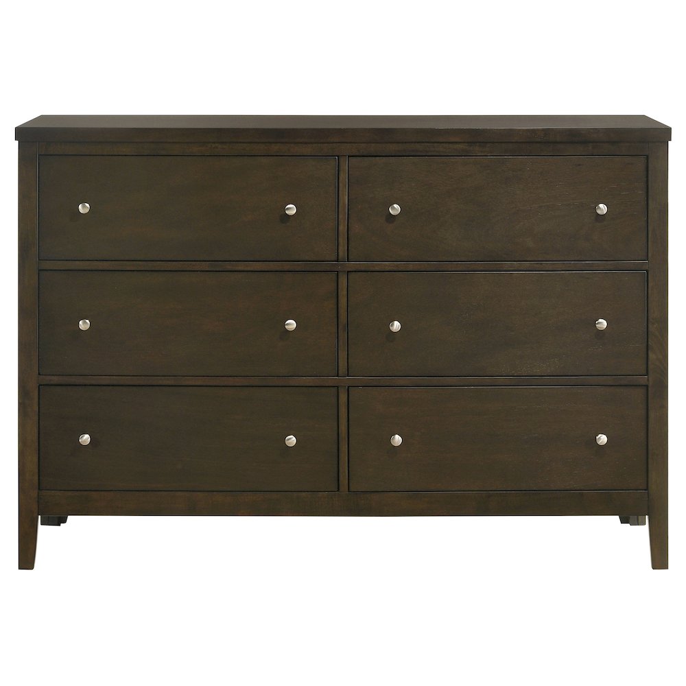 Wilkes 6-drawer Dresser Cabinet Dark Cocoa. Picture 3
