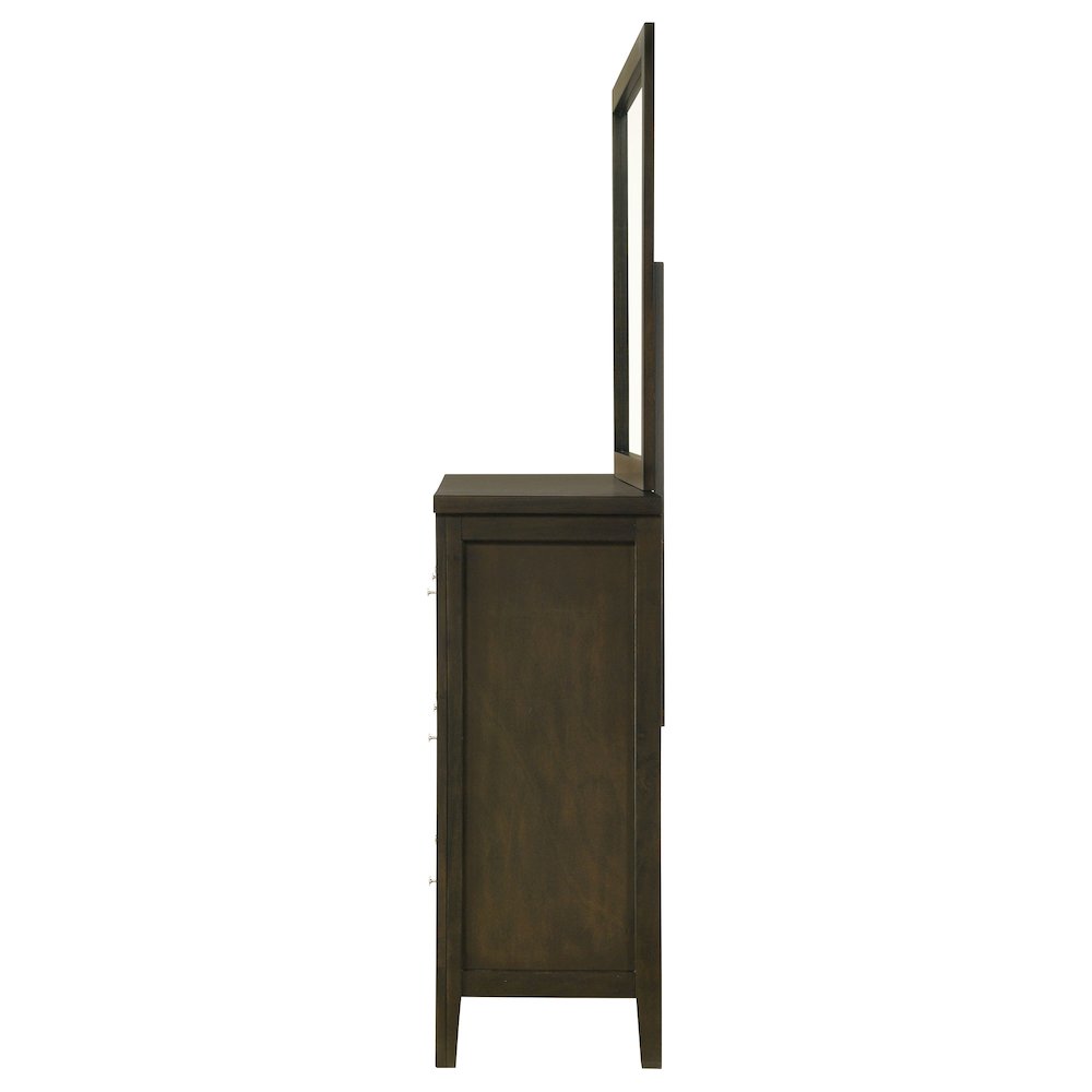 Wilkes 6-drawer Dresser and Mirror Dark Cocoa. Picture 5