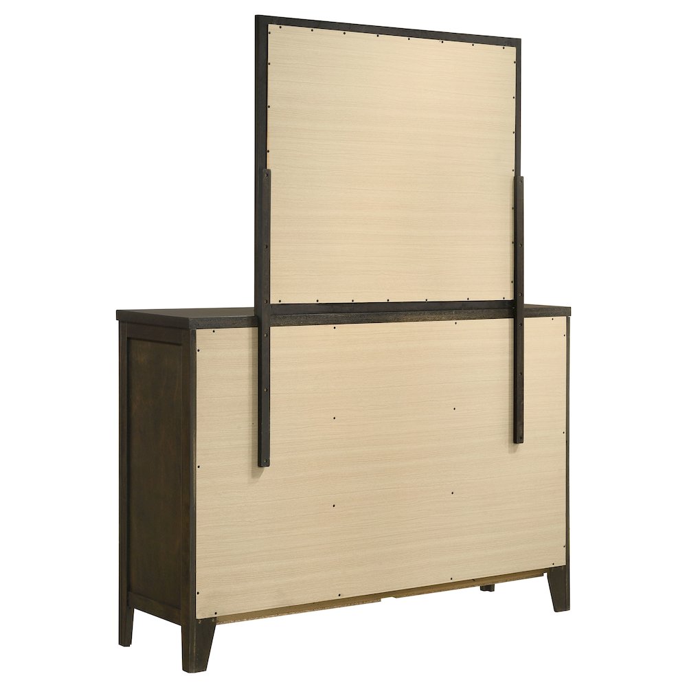 Wilkes 6-drawer Dresser and Mirror Dark Cocoa. Picture 6