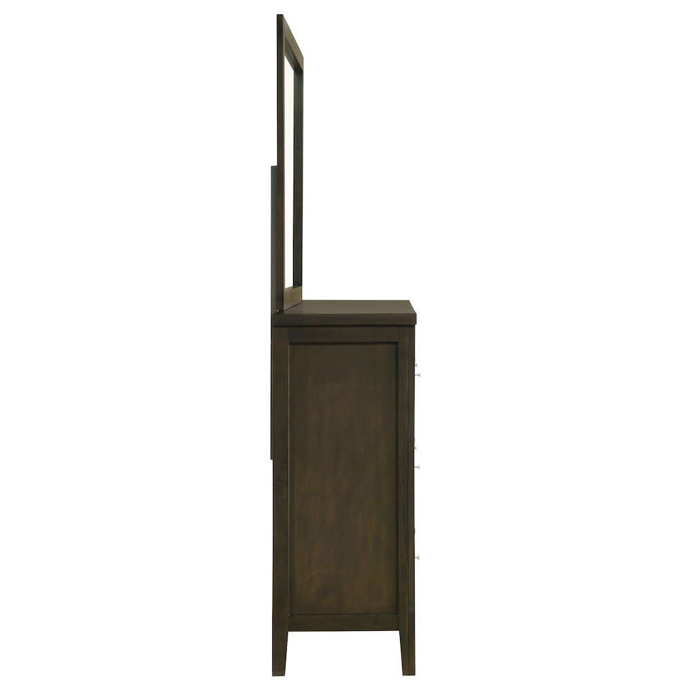 Wilkes 6-drawer Dresser and Mirror Dark Cocoa. Picture 9