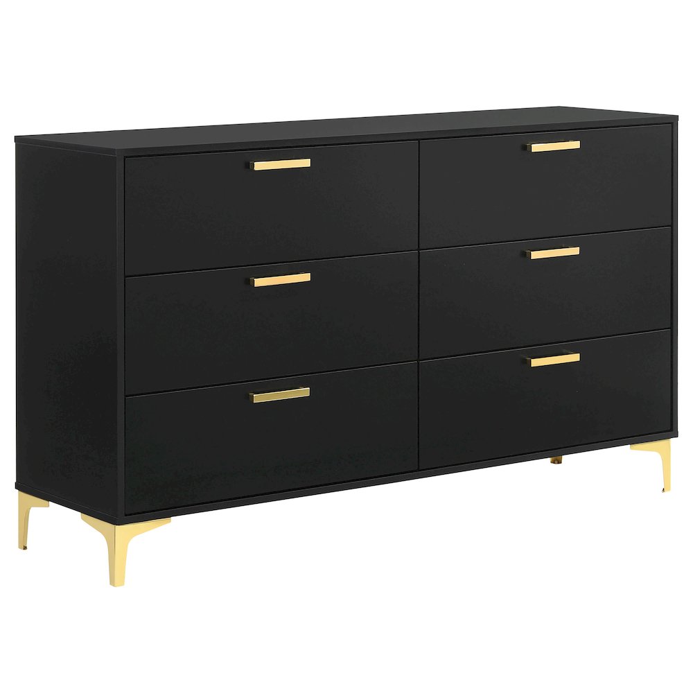 Kendall 4-piece Eastern King Bedroom Set Black. Picture 6