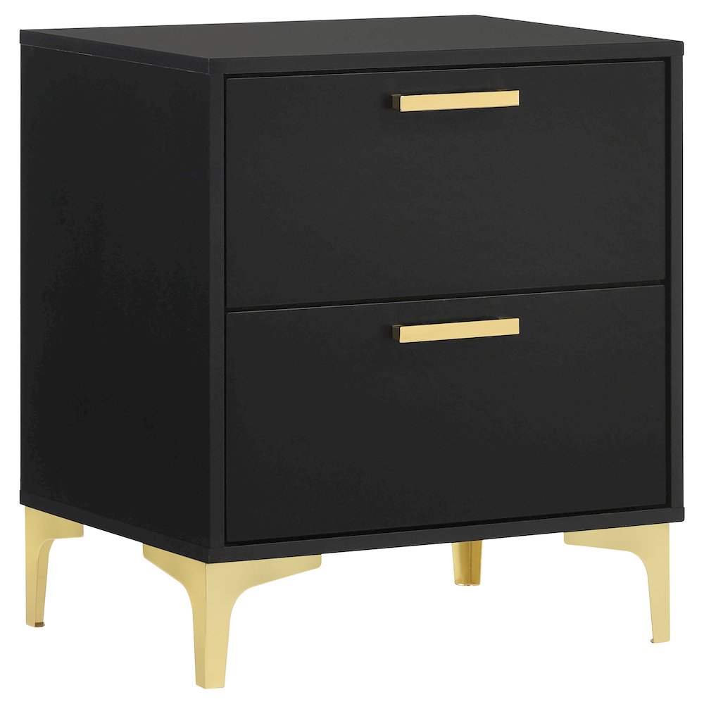 Kendall 5-piece California King Bedroom Set Black. Picture 4