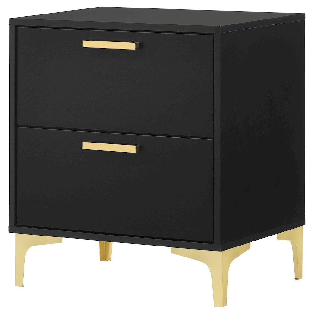 Kendall 2-drawer Nightstand Black. Picture 4