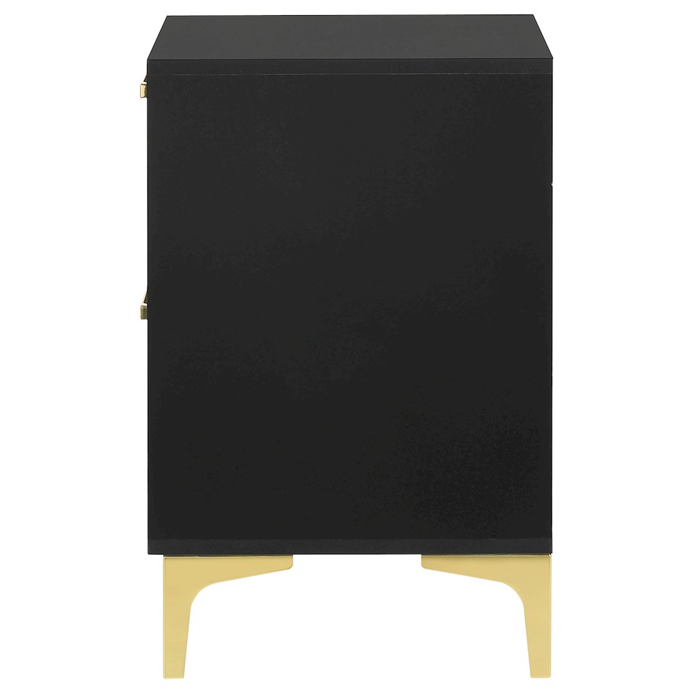Kendall 2-drawer Nightstand Black. Picture 5