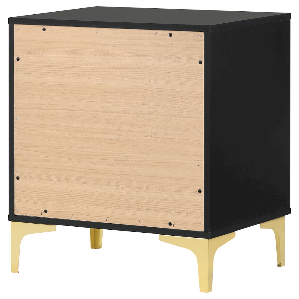 Kendall 2-drawer Nightstand Black. Picture 8