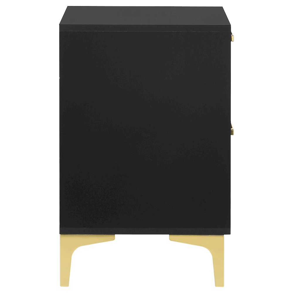 Kendall 2-drawer Nightstand Black. Picture 9