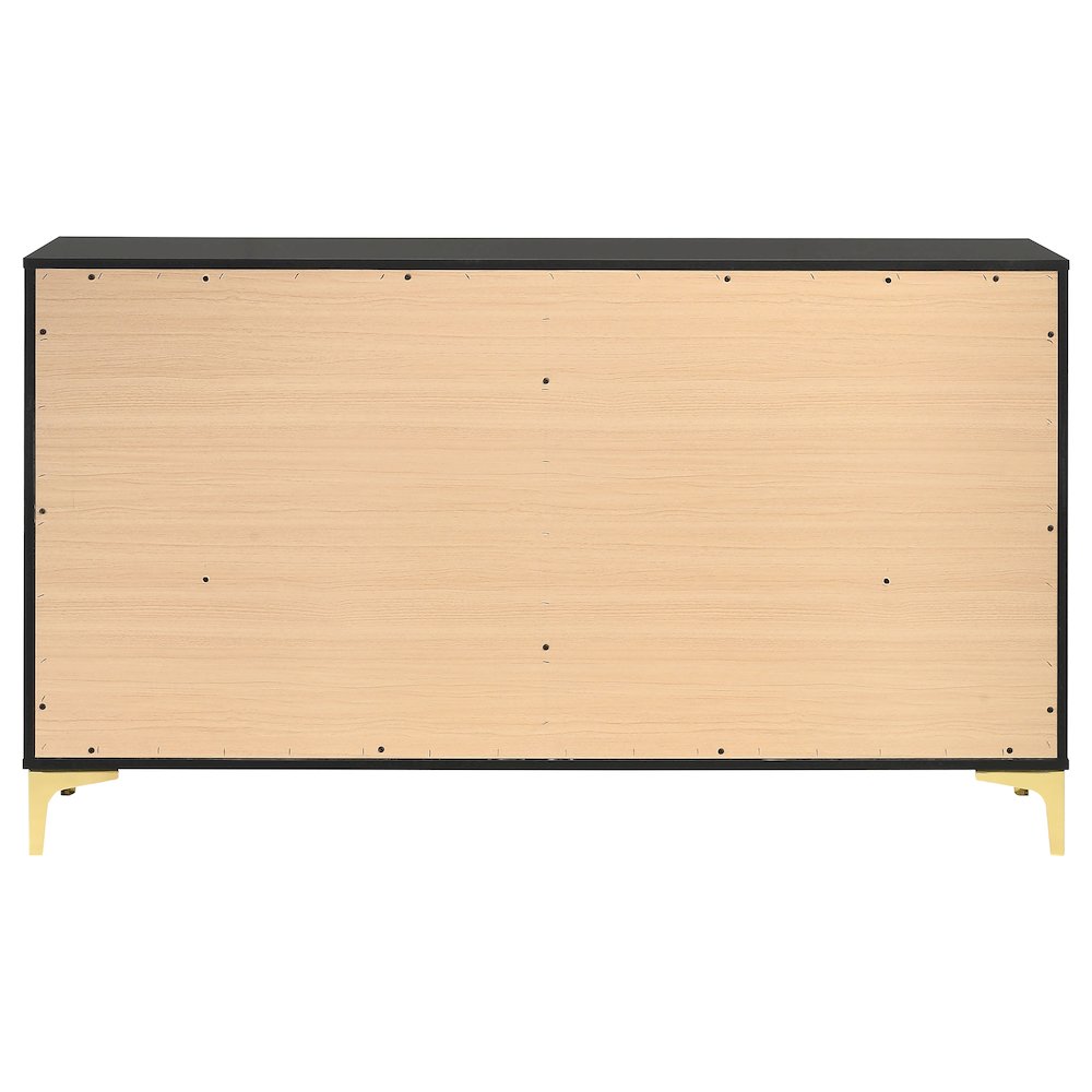 Kendall 6-drawer Dresser Black. Picture 5