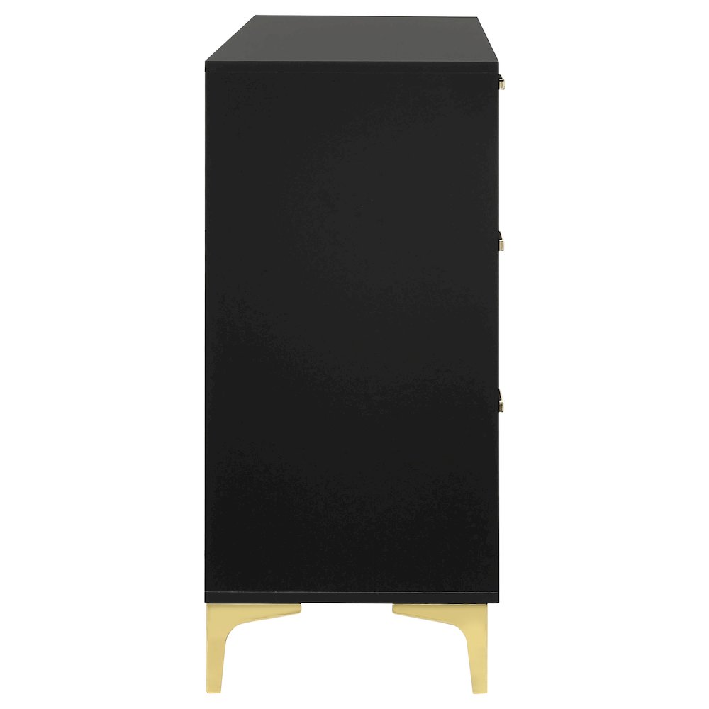 Kendall 6-drawer Dresser Black. Picture 6