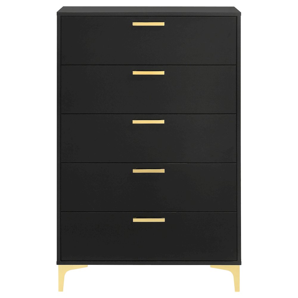 Kendall 5-drawer Bedroom Chest Black. Picture 3