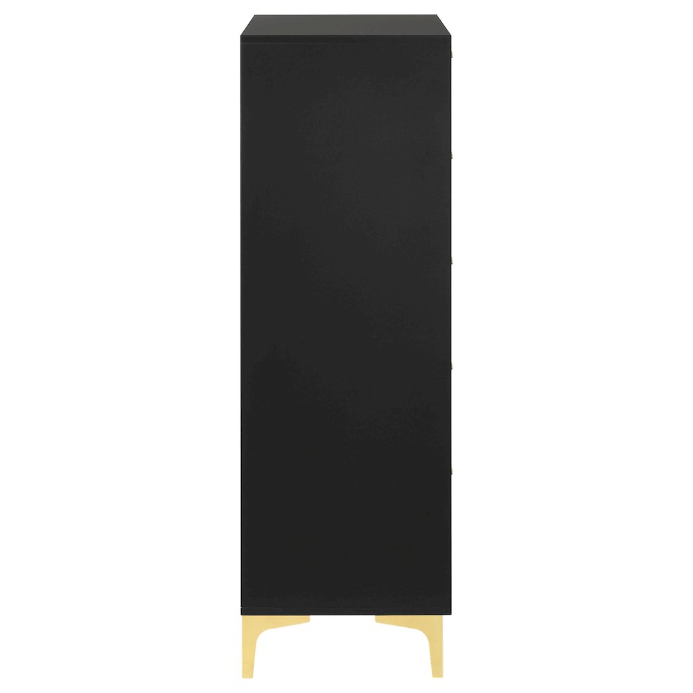Kendall 5-drawer Bedroom Chest Black. Picture 6
