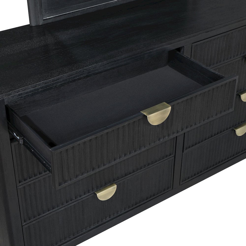 Brookmead 4-piece Queen Bedroom Set Black. Picture 16
