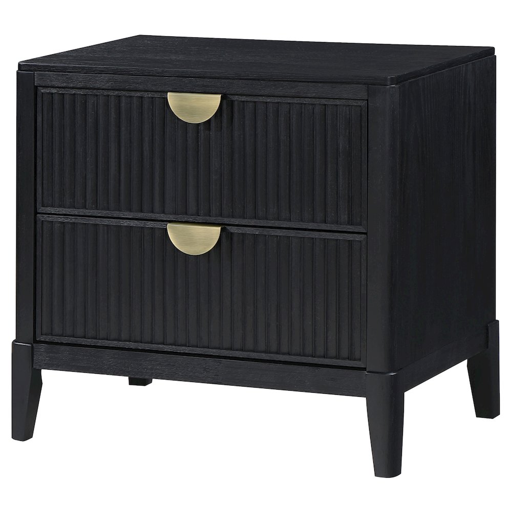 Brookmead 2-drawer Nightstand Black. Picture 4