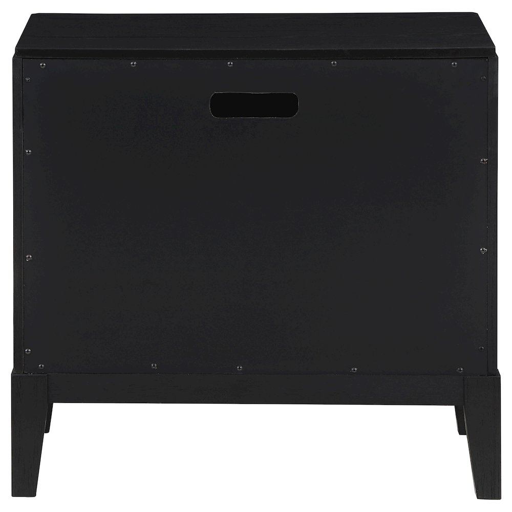 Brookmead 2-drawer Nightstand Black. Picture 7