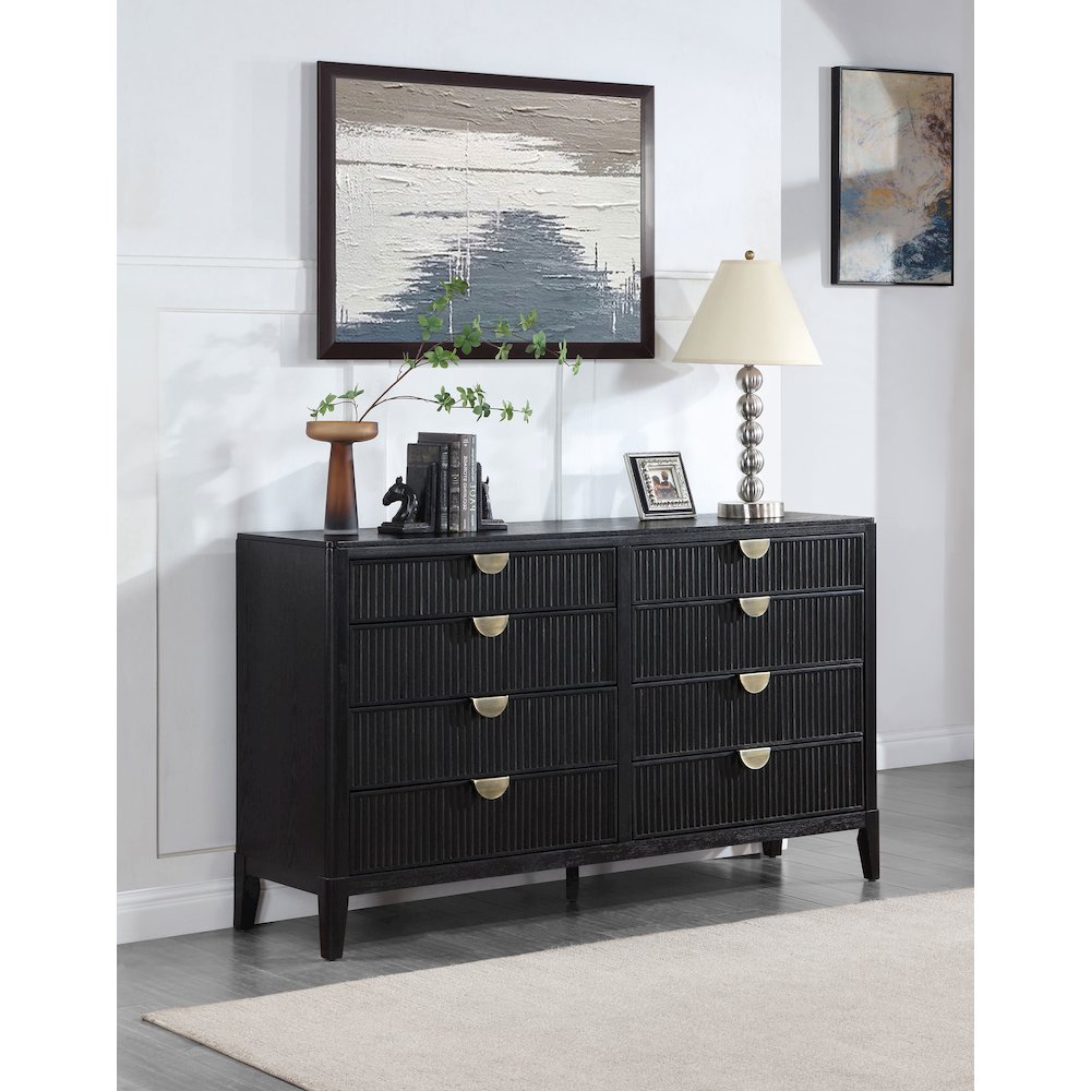 Brookmead 8-drawer Dresser Black. Picture 10