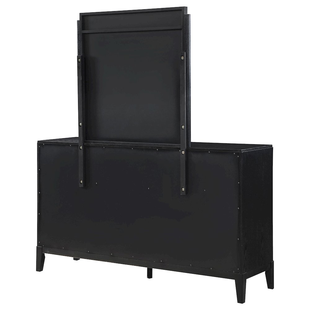 Brookmead 8-drawer Dresser with Mirror Black. Picture 8