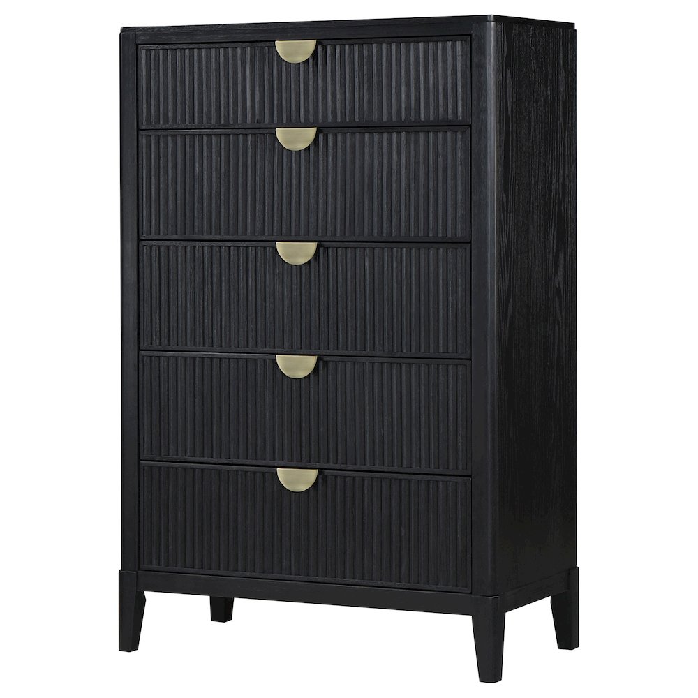 Brookmead 5-drawer Bedroom Chest Black. Picture 4