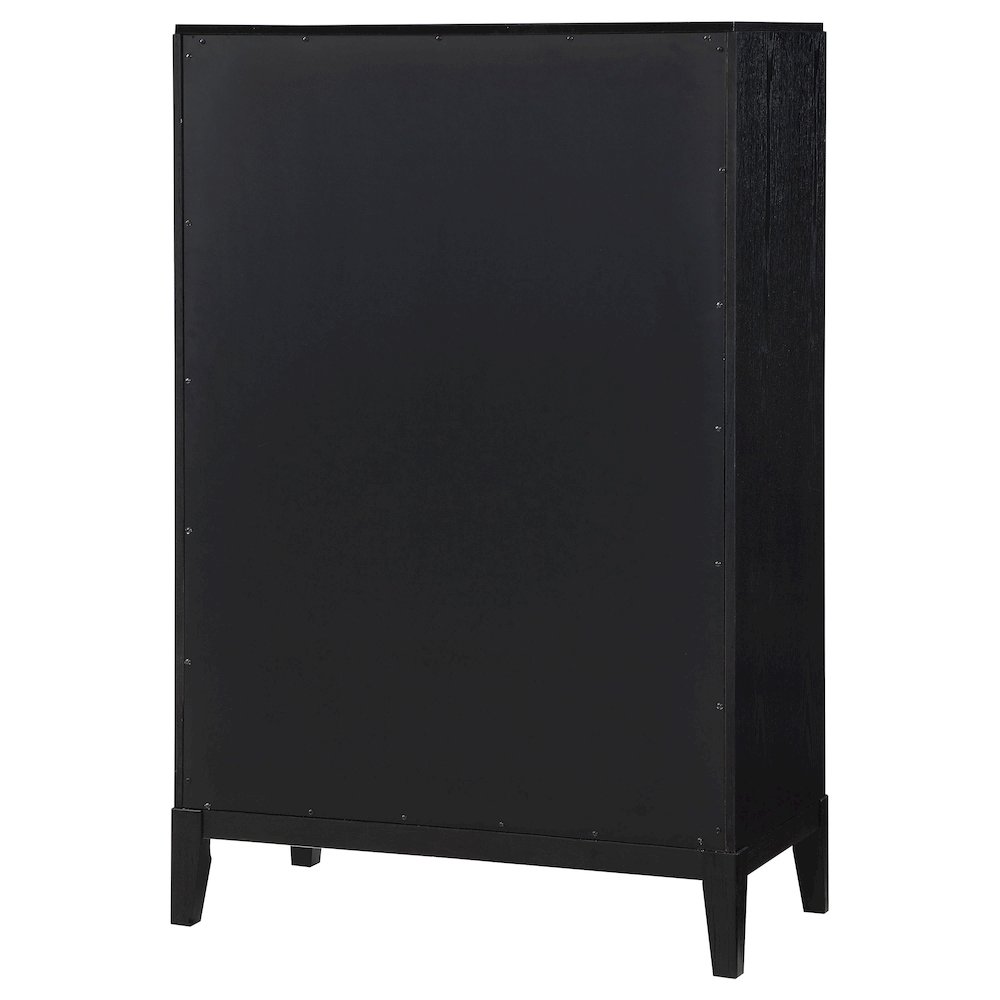 Brookmead 5-drawer Bedroom Chest Black. Picture 8