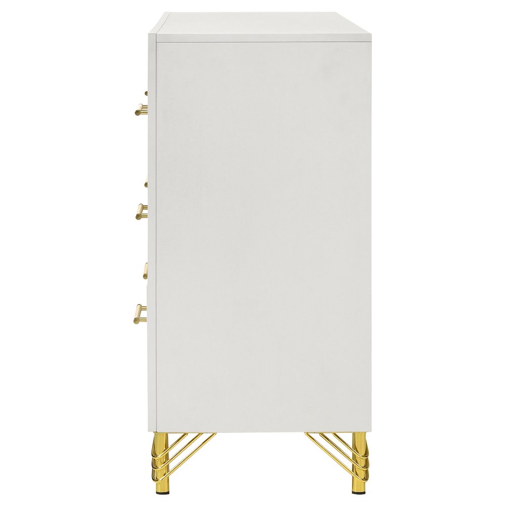 Lucia 6-drawer Dresser Cabinet White. Picture 5