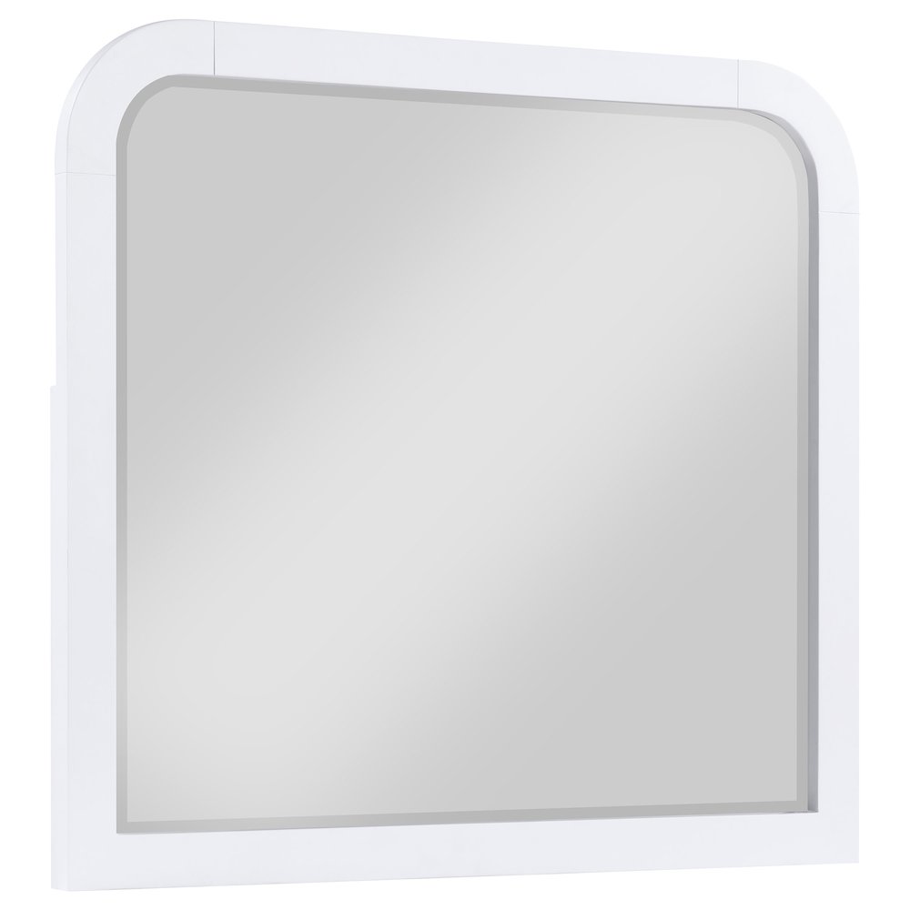 Anastasia Dresser Mirror Pearl White. Picture 1