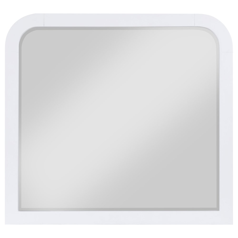 Anastasia Dresser Mirror Pearl White. Picture 3
