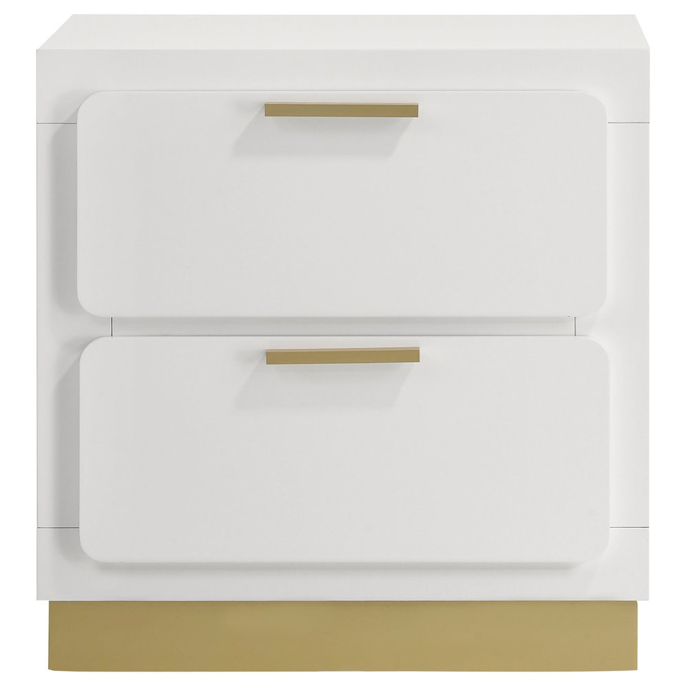Caraway 2-drawer Nightstand White. Picture 3
