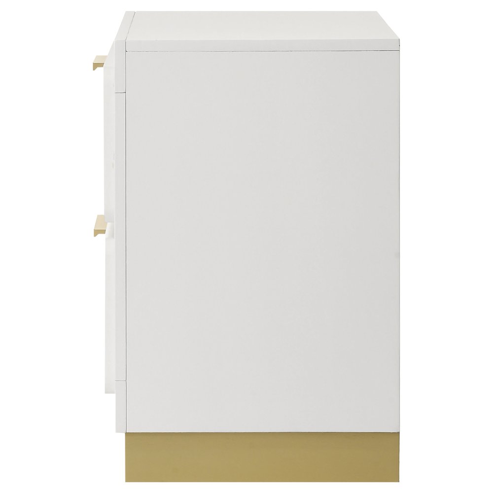 Caraway 2-drawer Nightstand White. Picture 5