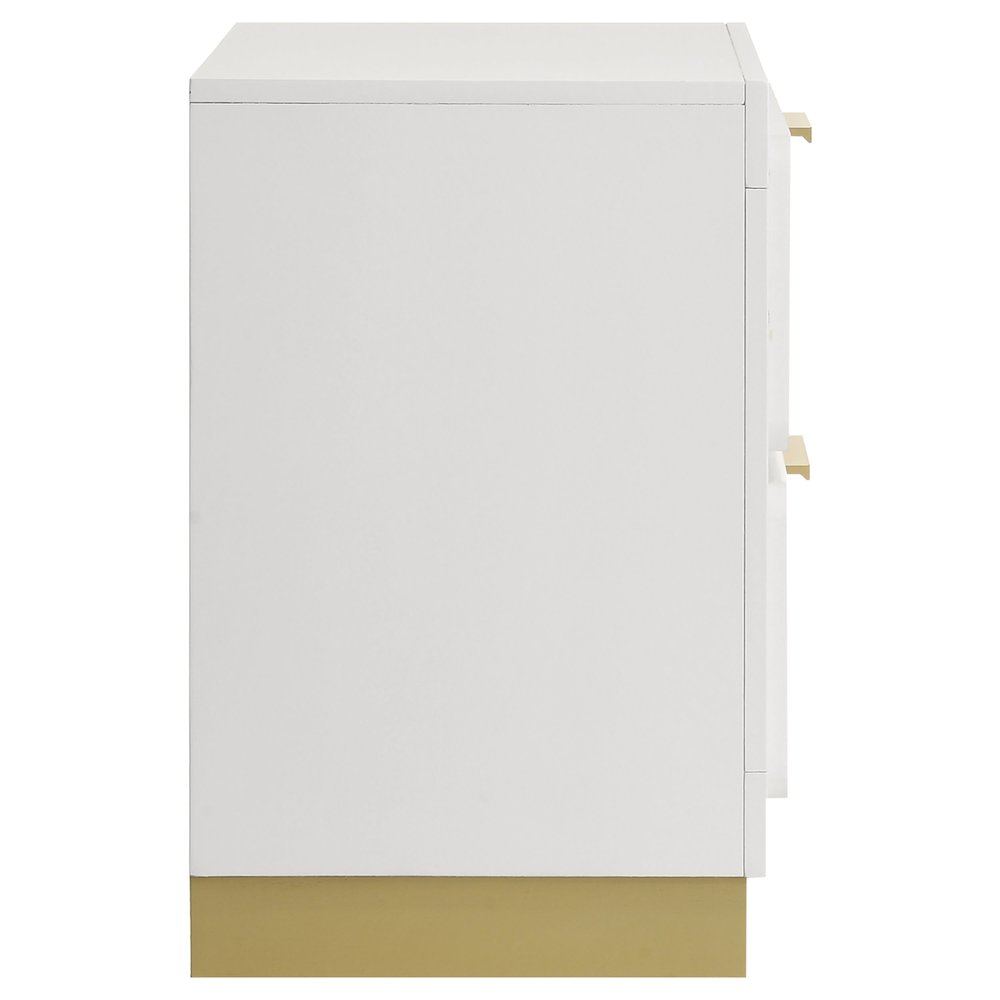 Caraway 2-drawer Nightstand White. Picture 9
