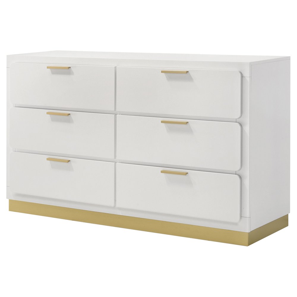 Caraway 6-drawer Dresser White. Picture 4