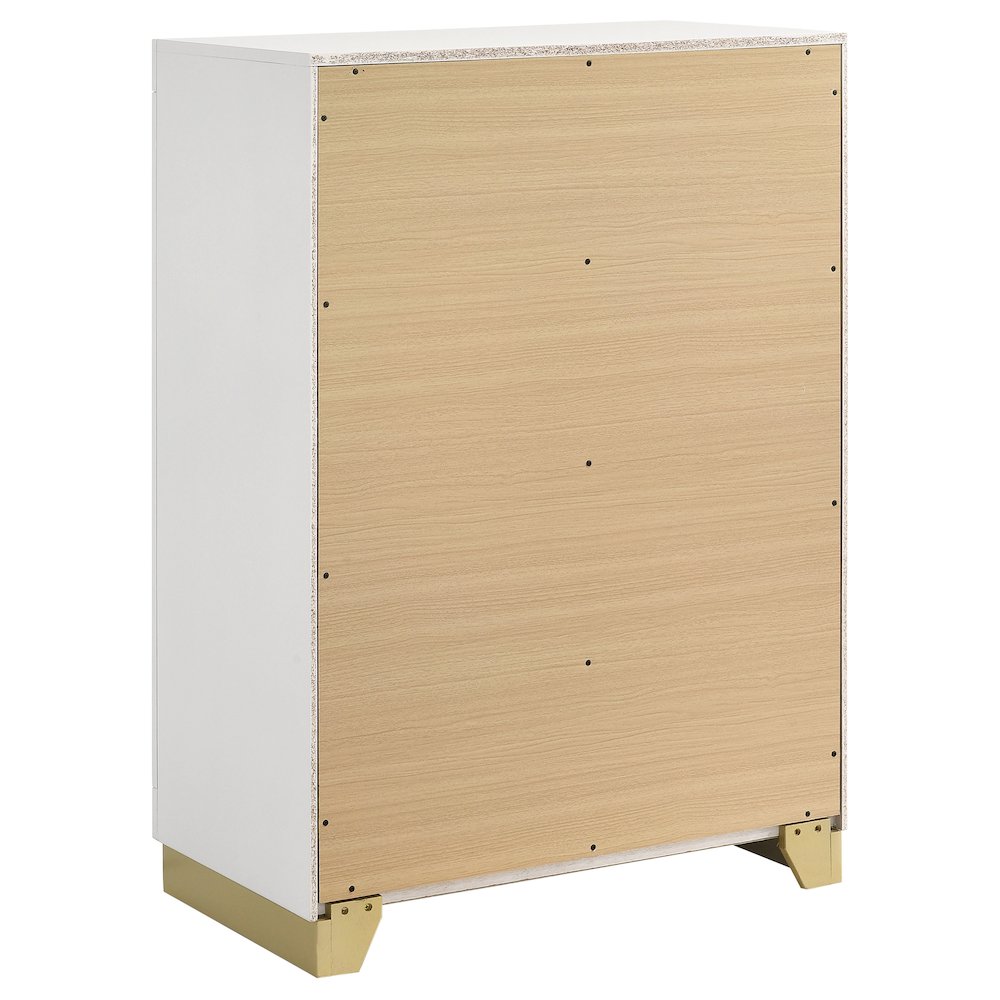Caraway 4-drawer Bedroom Chest White. Picture 6