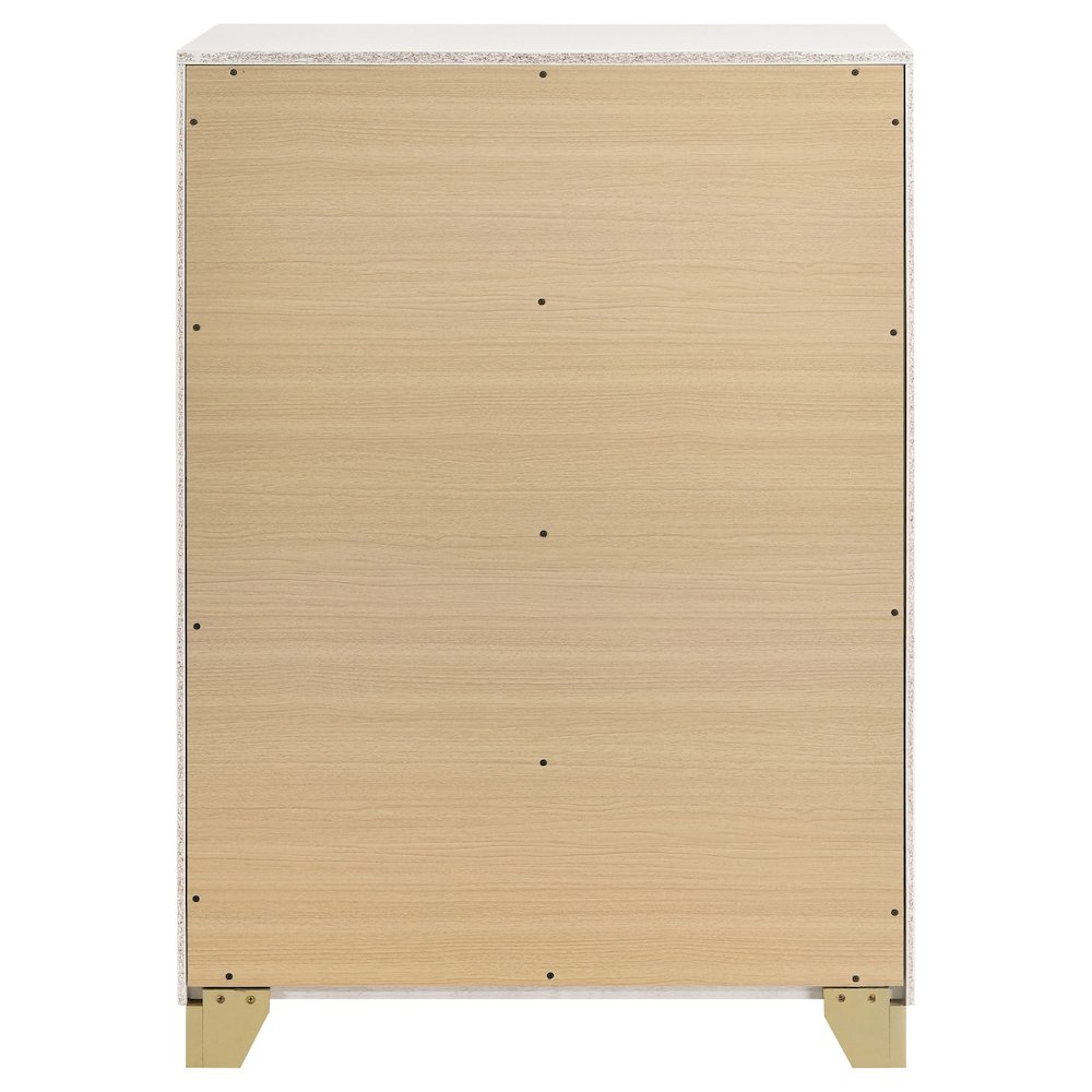 Caraway 4-drawer Bedroom Chest White. Picture 7