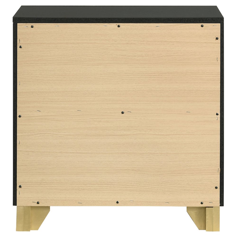 Caraway 2-drawer Nightstand Black. Picture 7