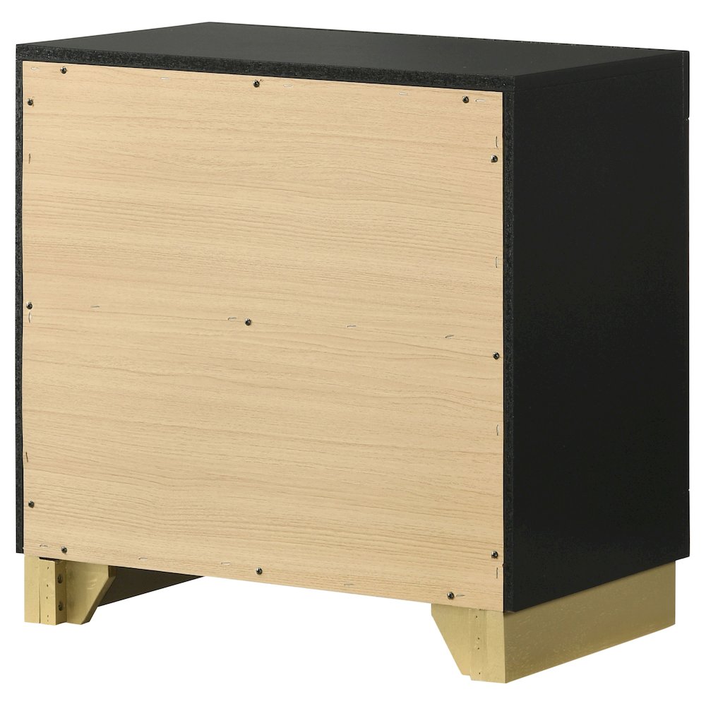 Caraway 2-drawer Nightstand Black. Picture 8