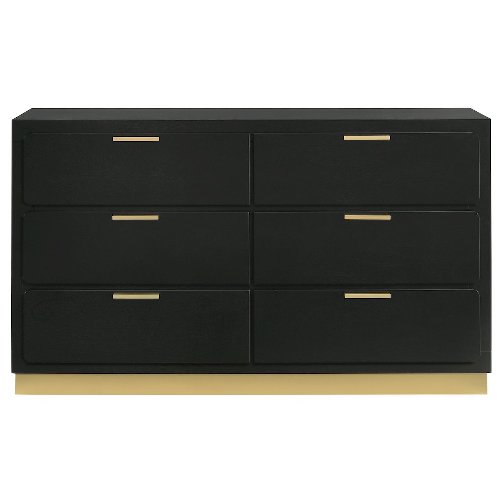 Caraway 6-drawer Dresser Black. Picture 3