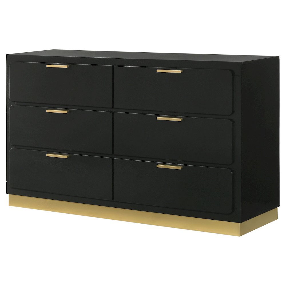 Caraway 6-drawer Dresser Black. Picture 4