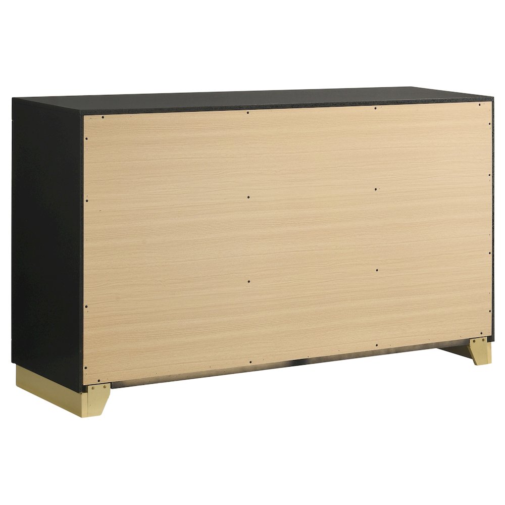 Caraway 6-drawer Dresser Black. Picture 6