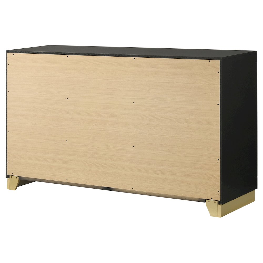 Caraway 6-drawer Dresser Black. Picture 8