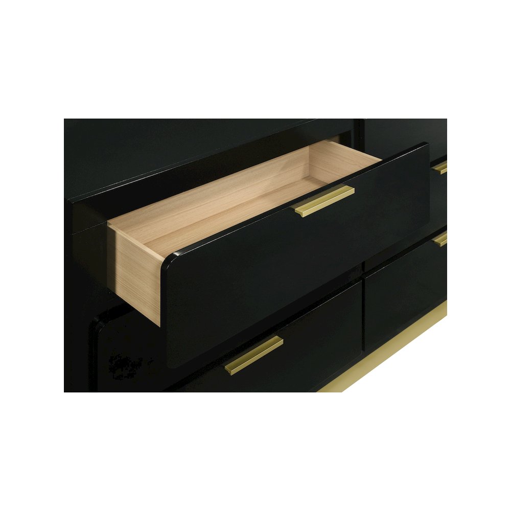 Caraway 6-drawer Dresser Black. Picture 13
