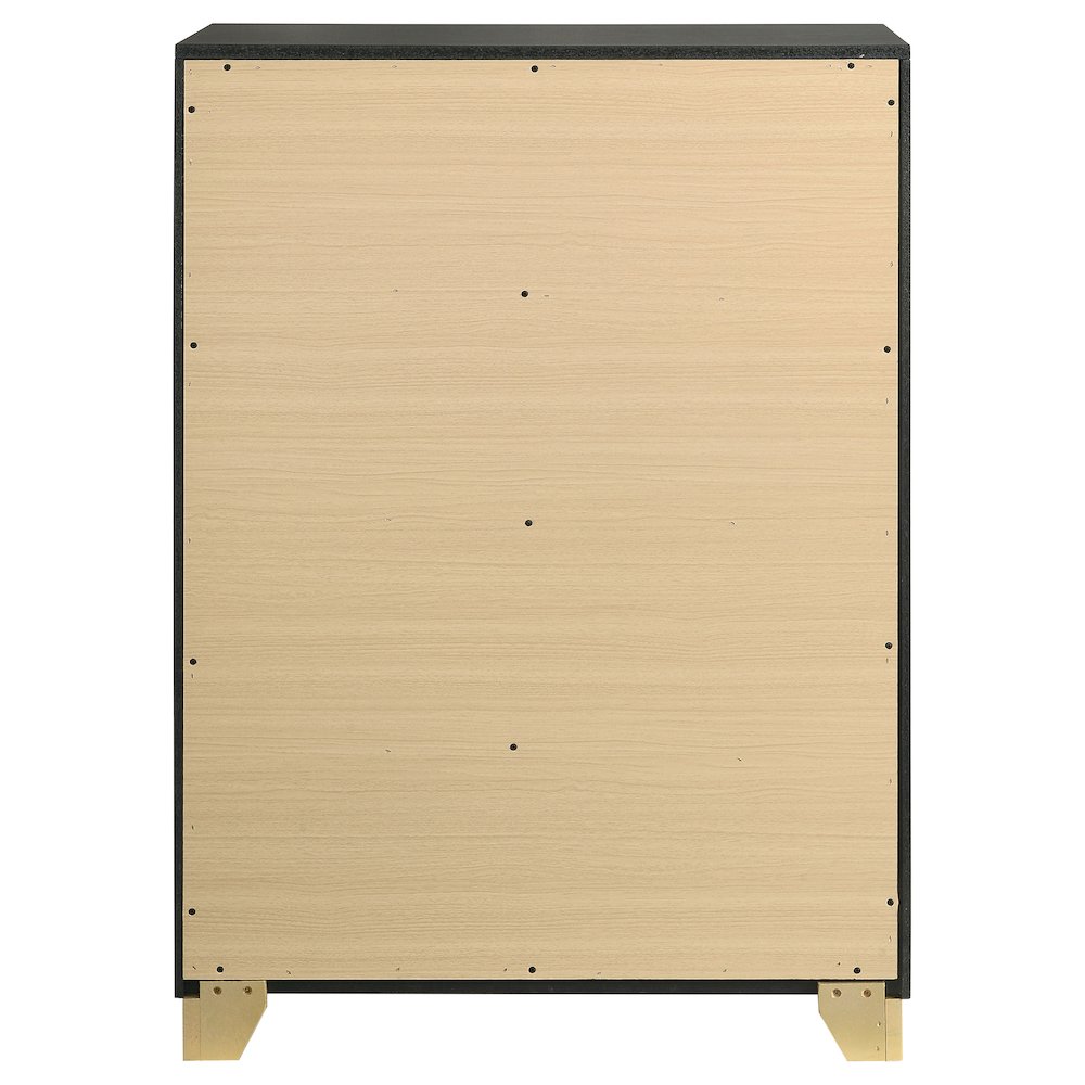 Caraway 4-drawer Bedroom Chest Black. Picture 7