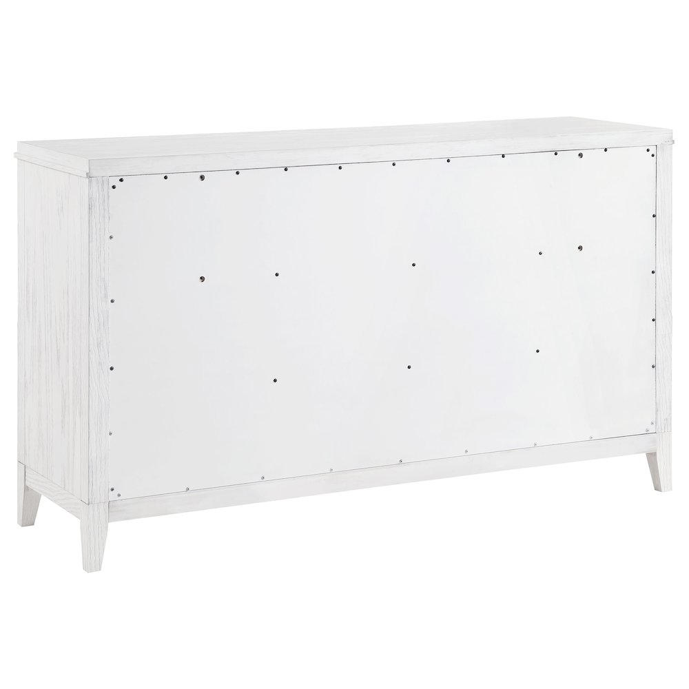 Marielle 6-drawer Bedroom Dresser Distressed White. Picture 6