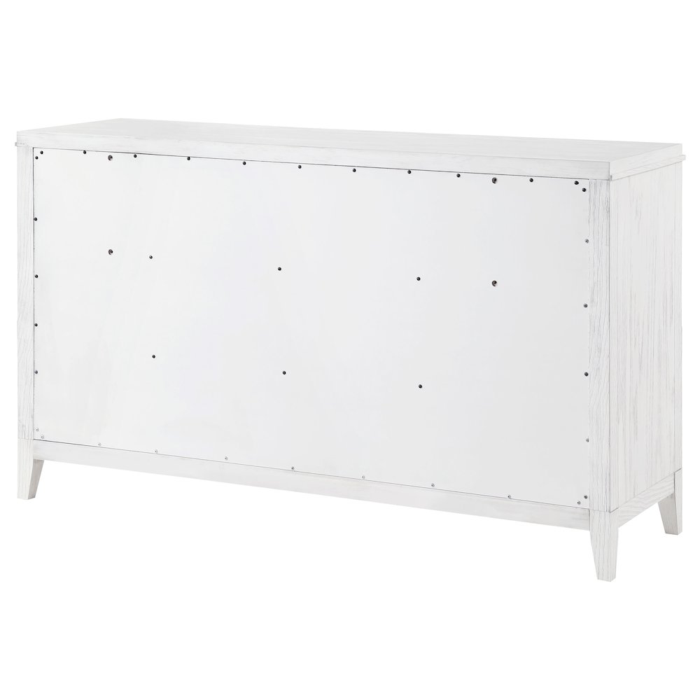 Marielle 6-drawer Bedroom Dresser Distressed White. Picture 8