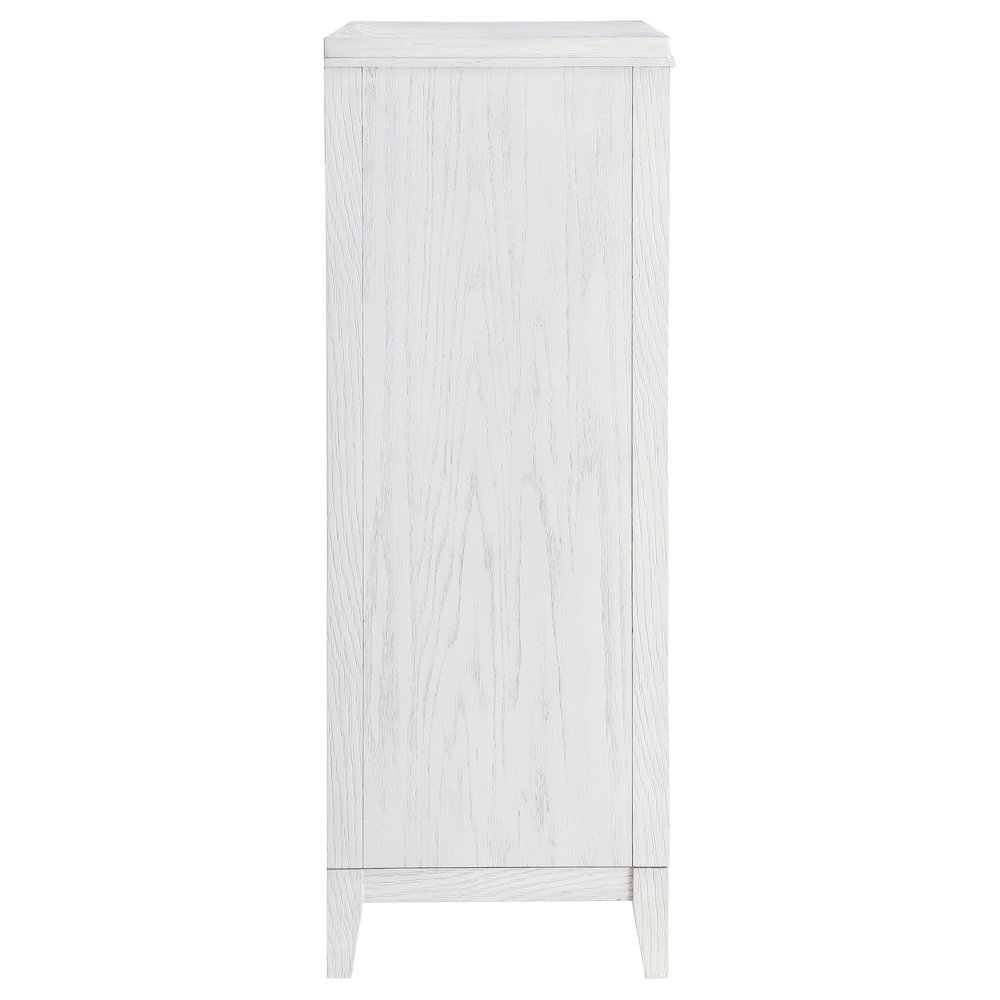 Marielle 5-drawer Bedroom Chest Distressed White. Picture 9